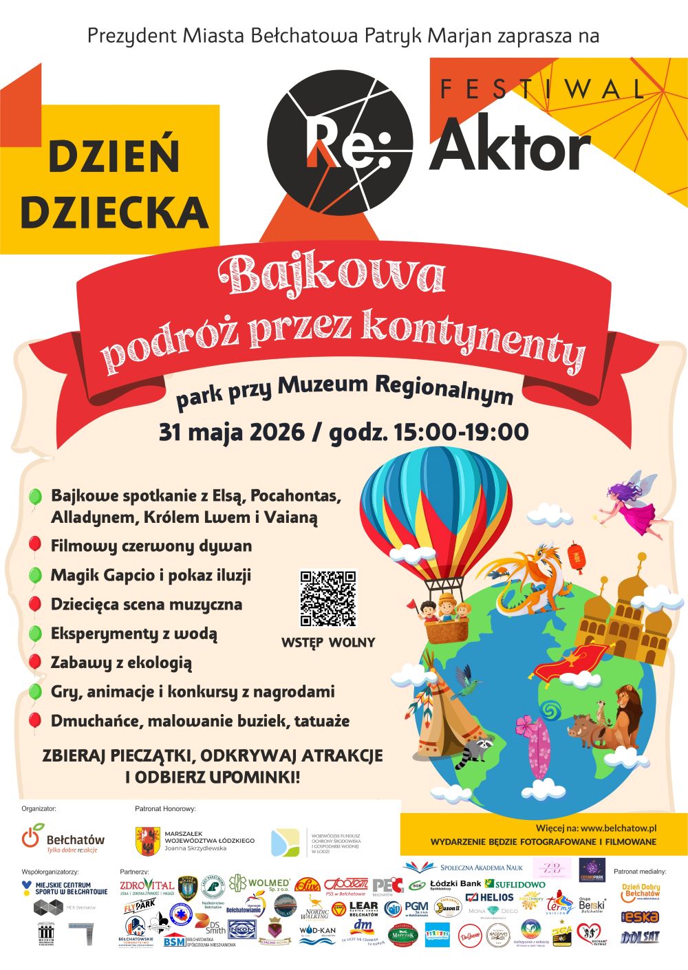 Plakat dotyczący Festiwalu Reaktor